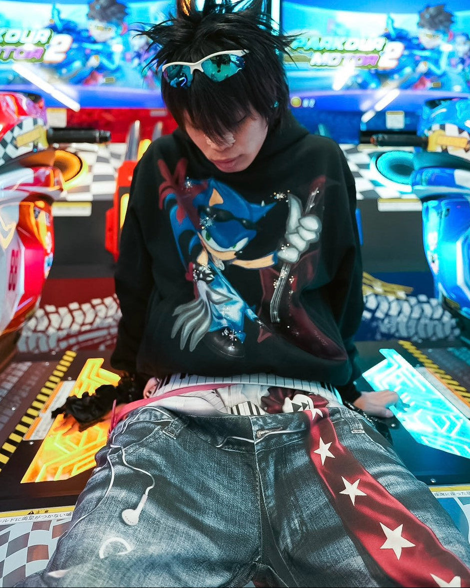 【DND4DES】Sonic Rhinestone Hoodie