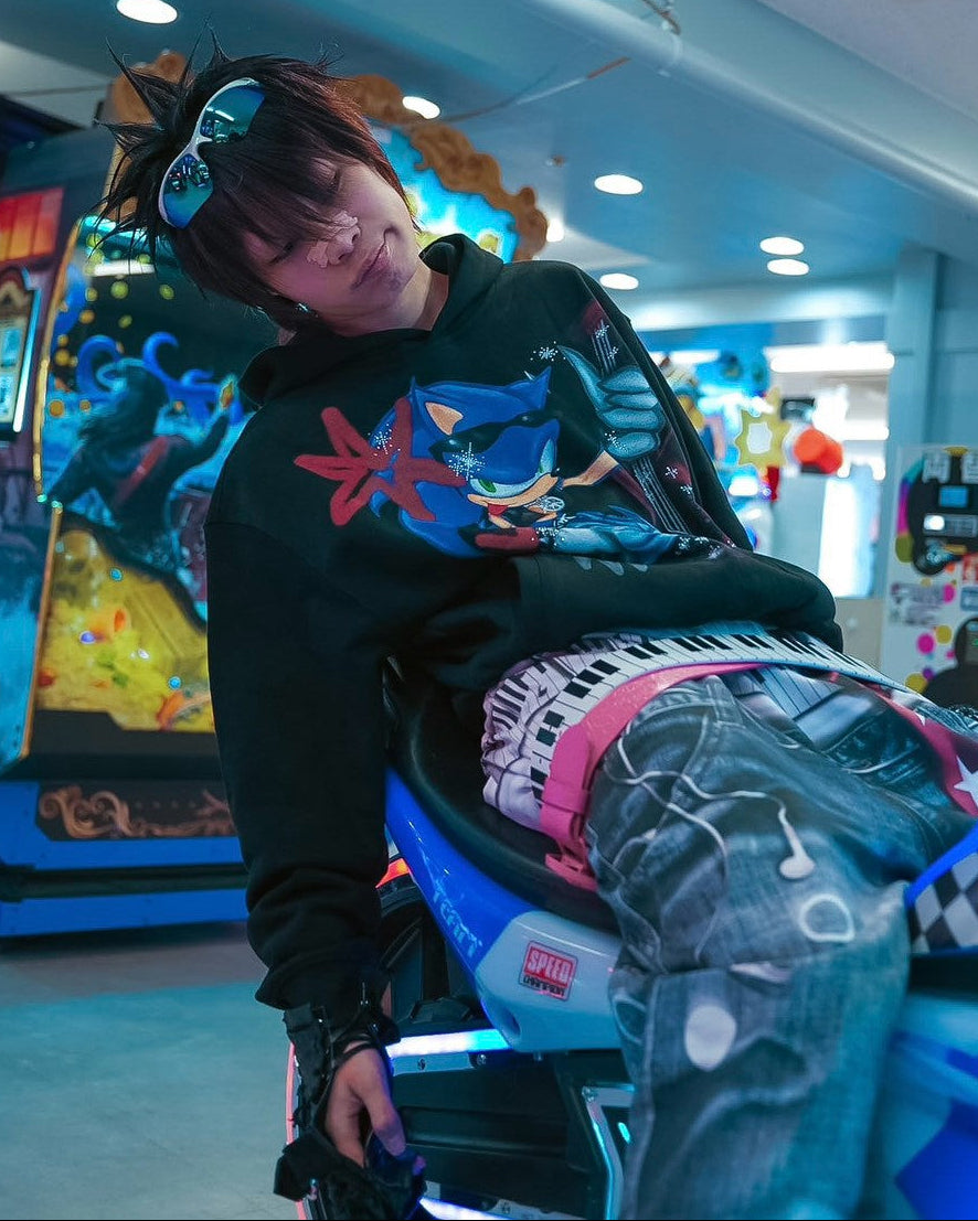 【DND4DES】Sonic Rhinestone Hoodie