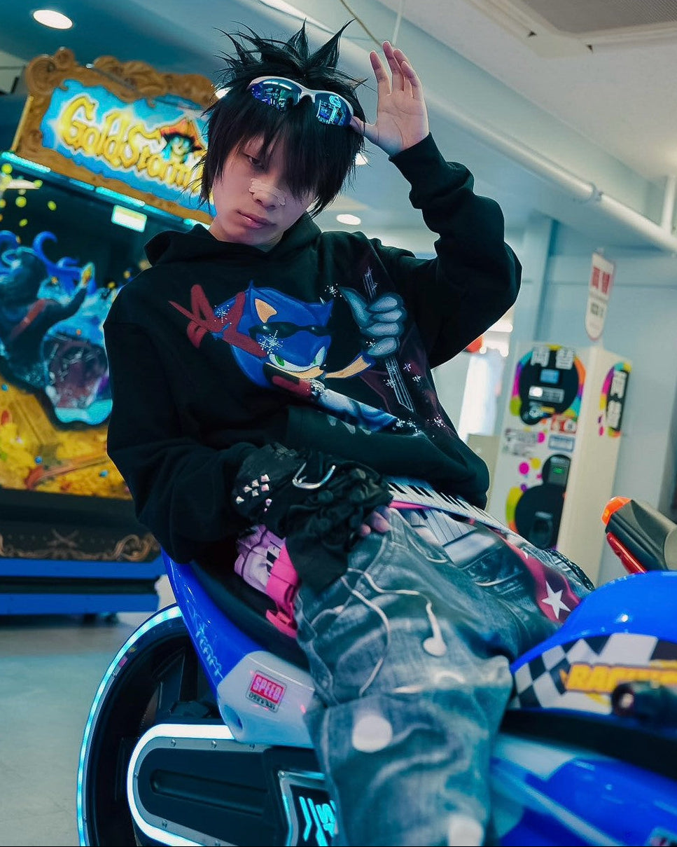 【DND4DES】Sonic Rhinestone Hoodie