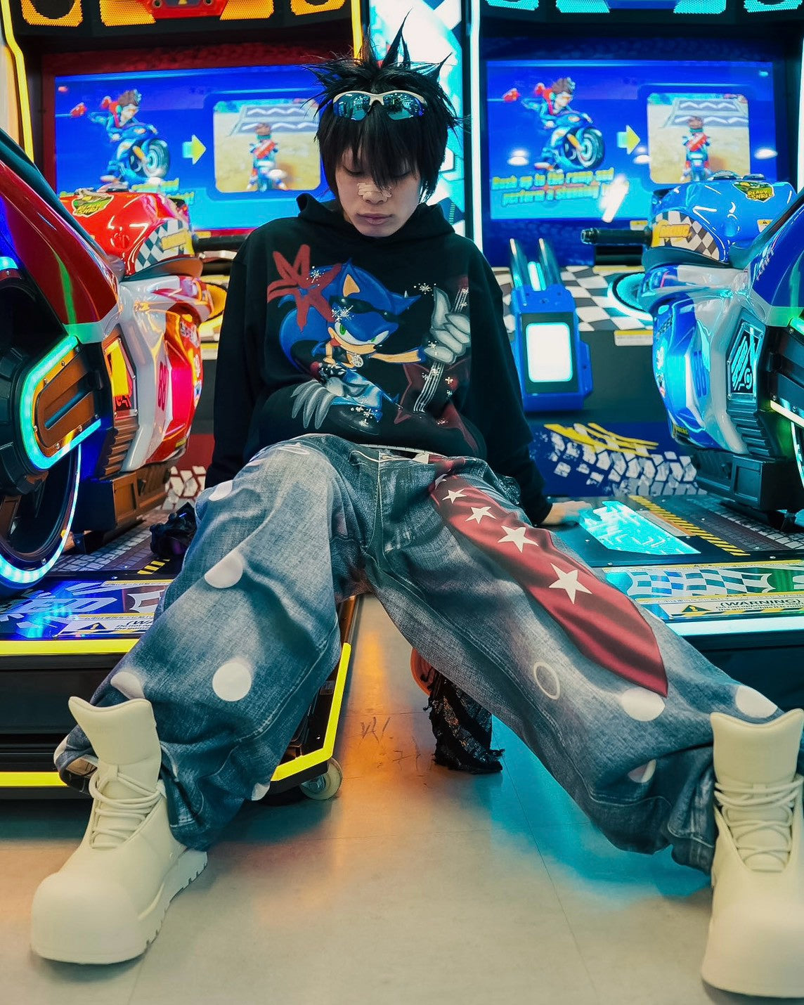 【DND4DES】Sonic Rhinestone Hoodie