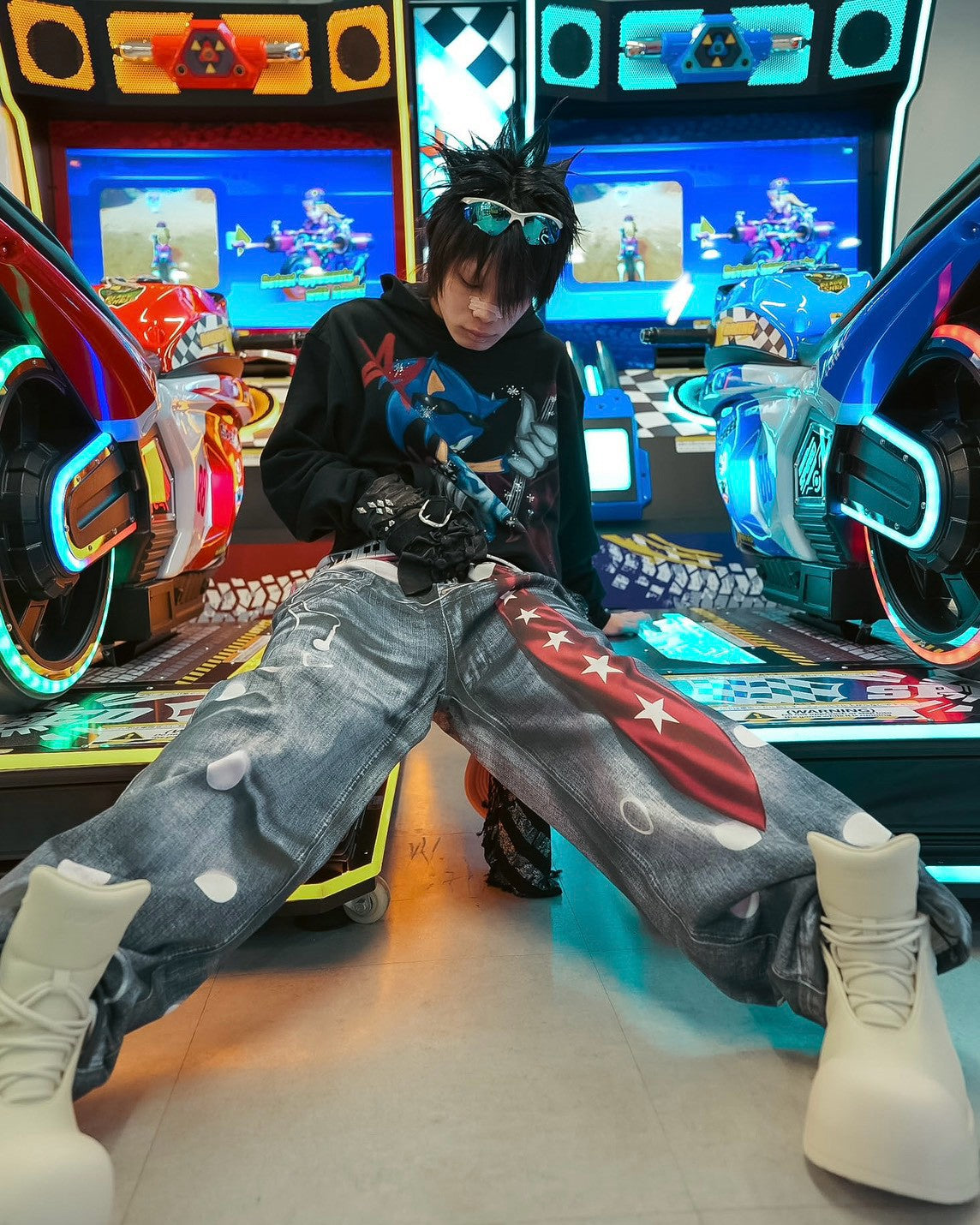 【DND4DES】Sonic Rhinestone Hoodie