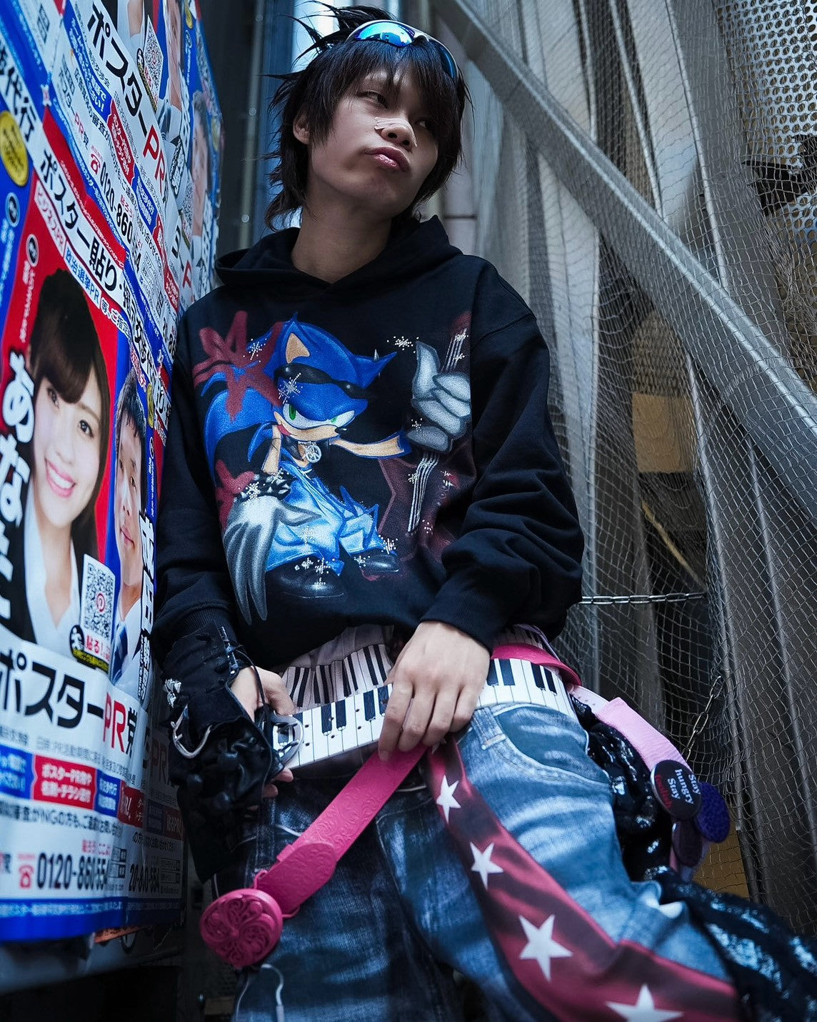 【DND4DES】Sonic Rhinestone Hoodie