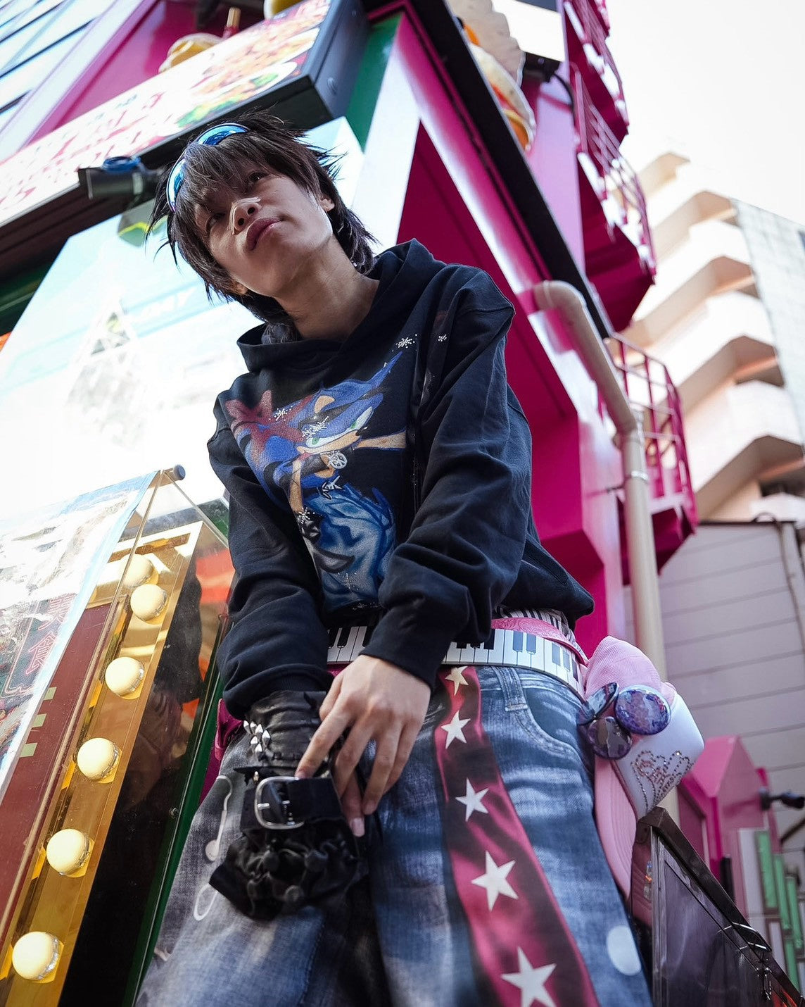 【DND4DES】Sonic Rhinestone Hoodie