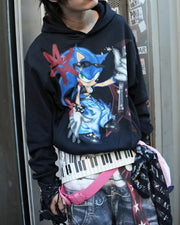 【DND4DES】Sonic Rhinestone Hoodie