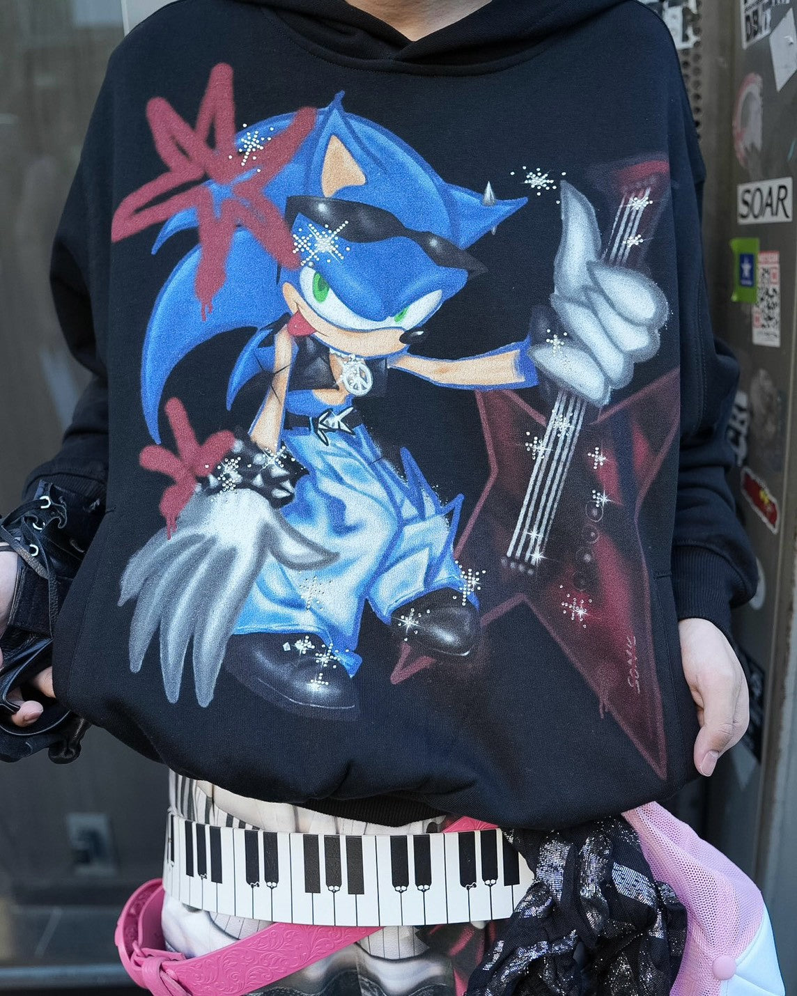 【DND4DES】Sonic Rhinestone Hoodie