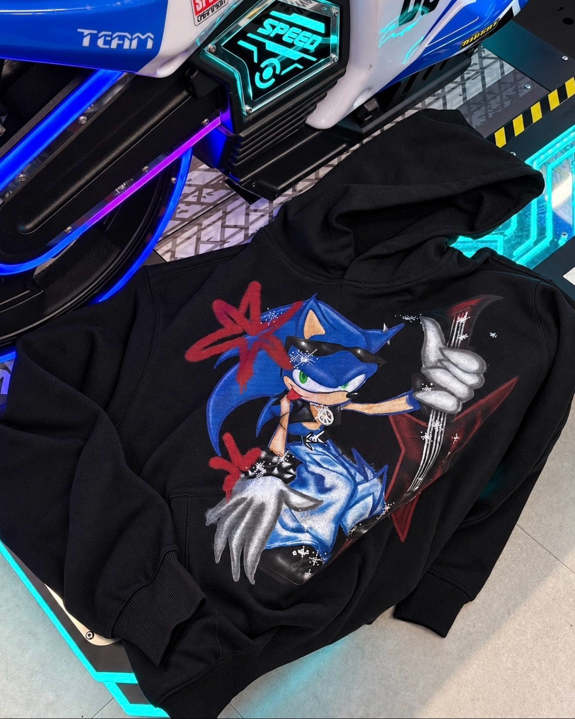 【DND4DES】Sonic Rhinestone Hoodie