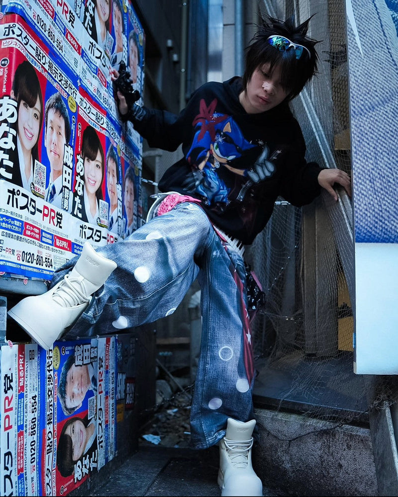 【DND4DES】Sonic Rhinestone Hoodie