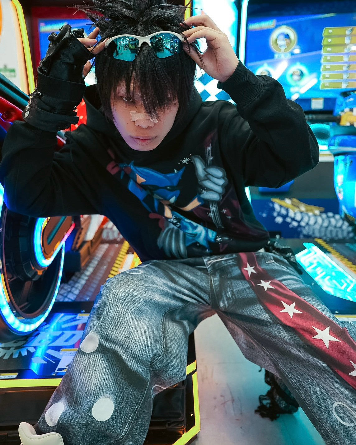 【DND4DES】Sonic Rhinestone Hoodie
