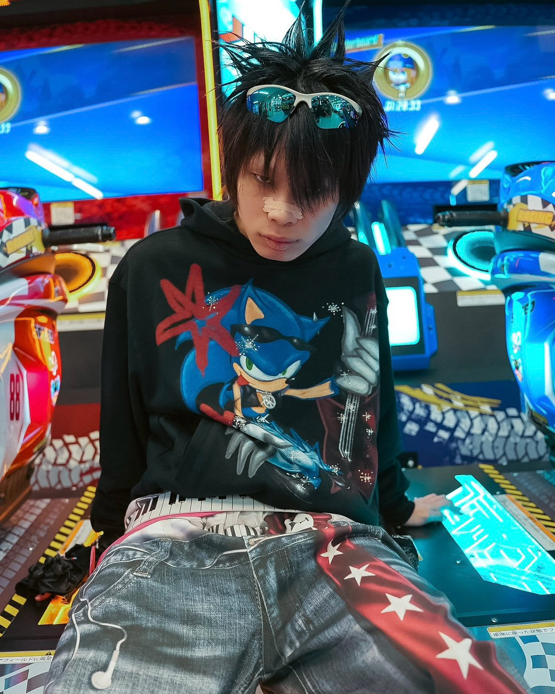 【DND4DES】Sonic Rhinestone Hoodie