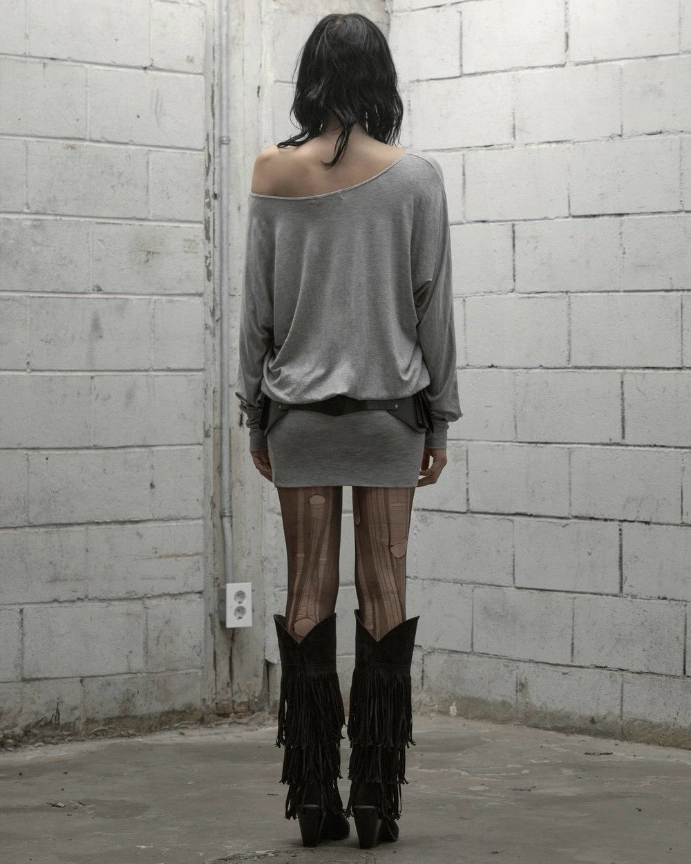 【ROCK CAKE】Relaxed One Shoulder Dress
