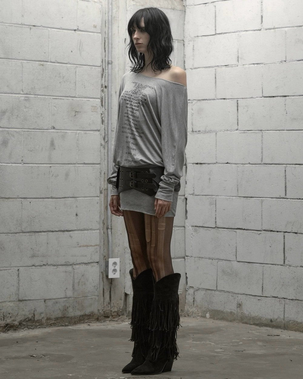 【ROCK CAKE】Relaxed One Shoulder Dress