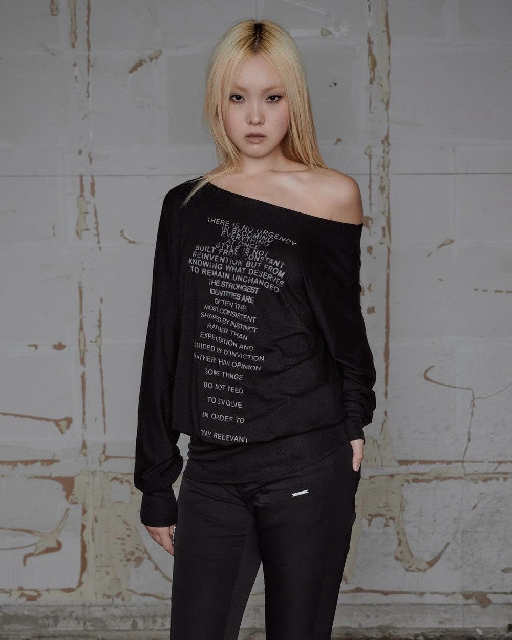 【ROCK CAKE】Relaxed One Shoulder Dress