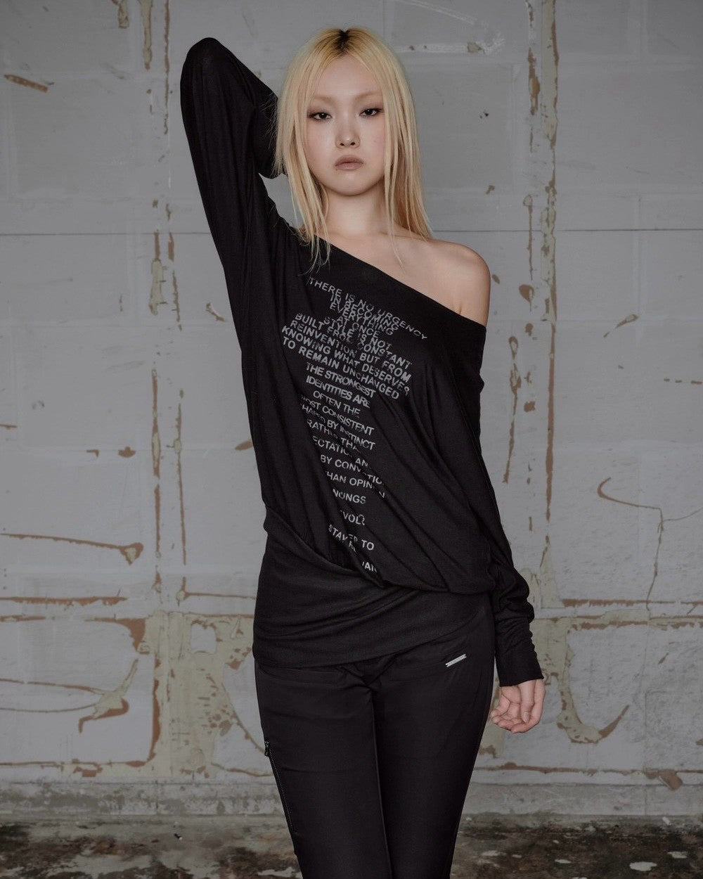 【ROCK CAKE】Relaxed One Shoulder Dress