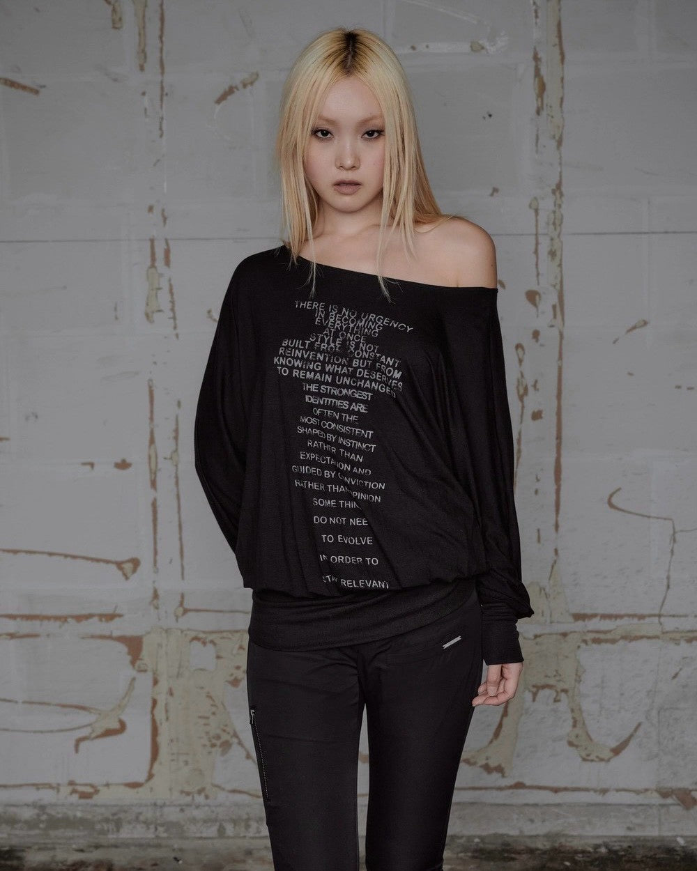 【ROCK CAKE】Relaxed One Shoulder Dress