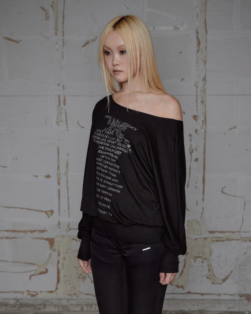 【ROCK CAKE】Relaxed One Shoulder Dress