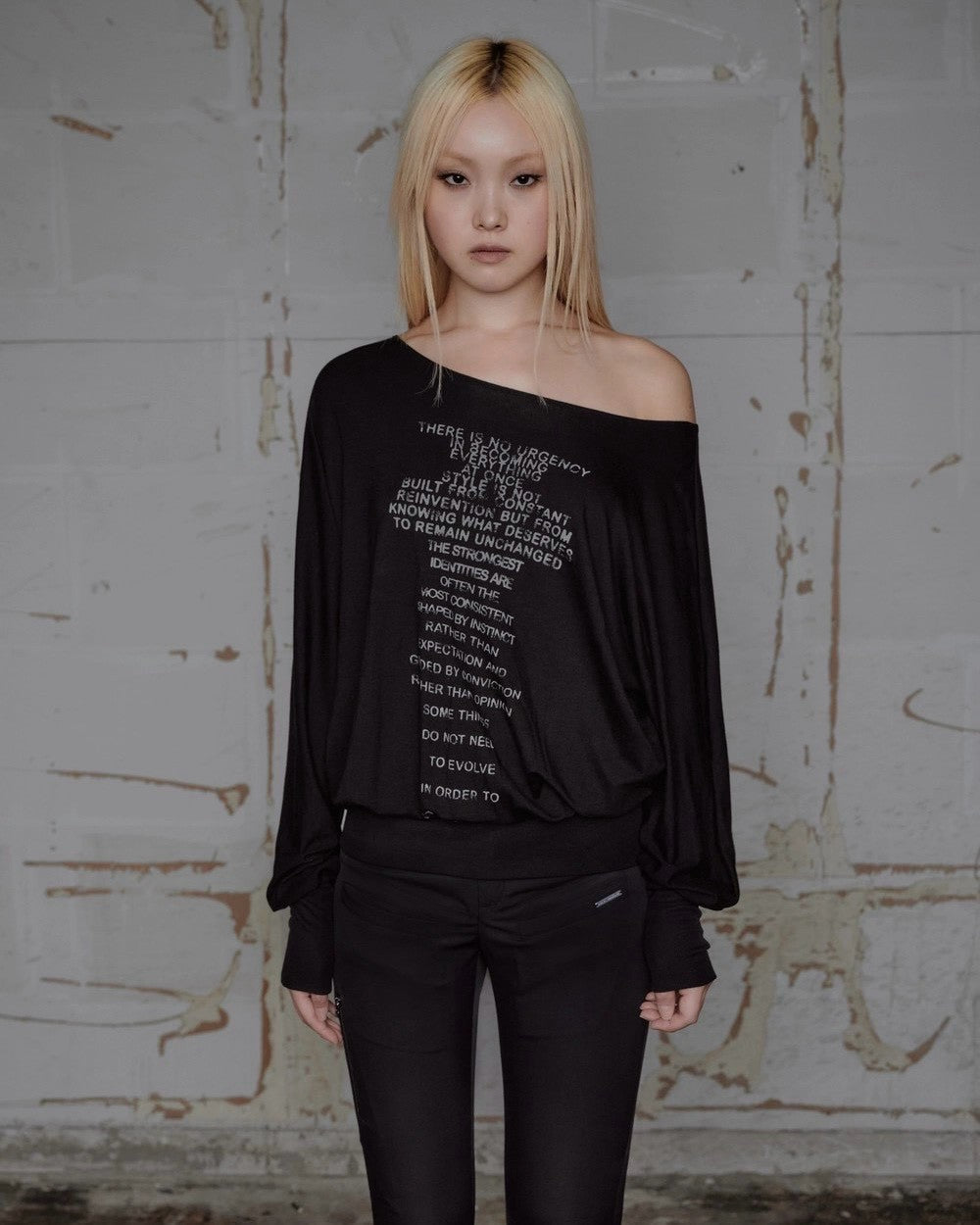 【ROCK CAKE】Relaxed One Shoulder Dress
