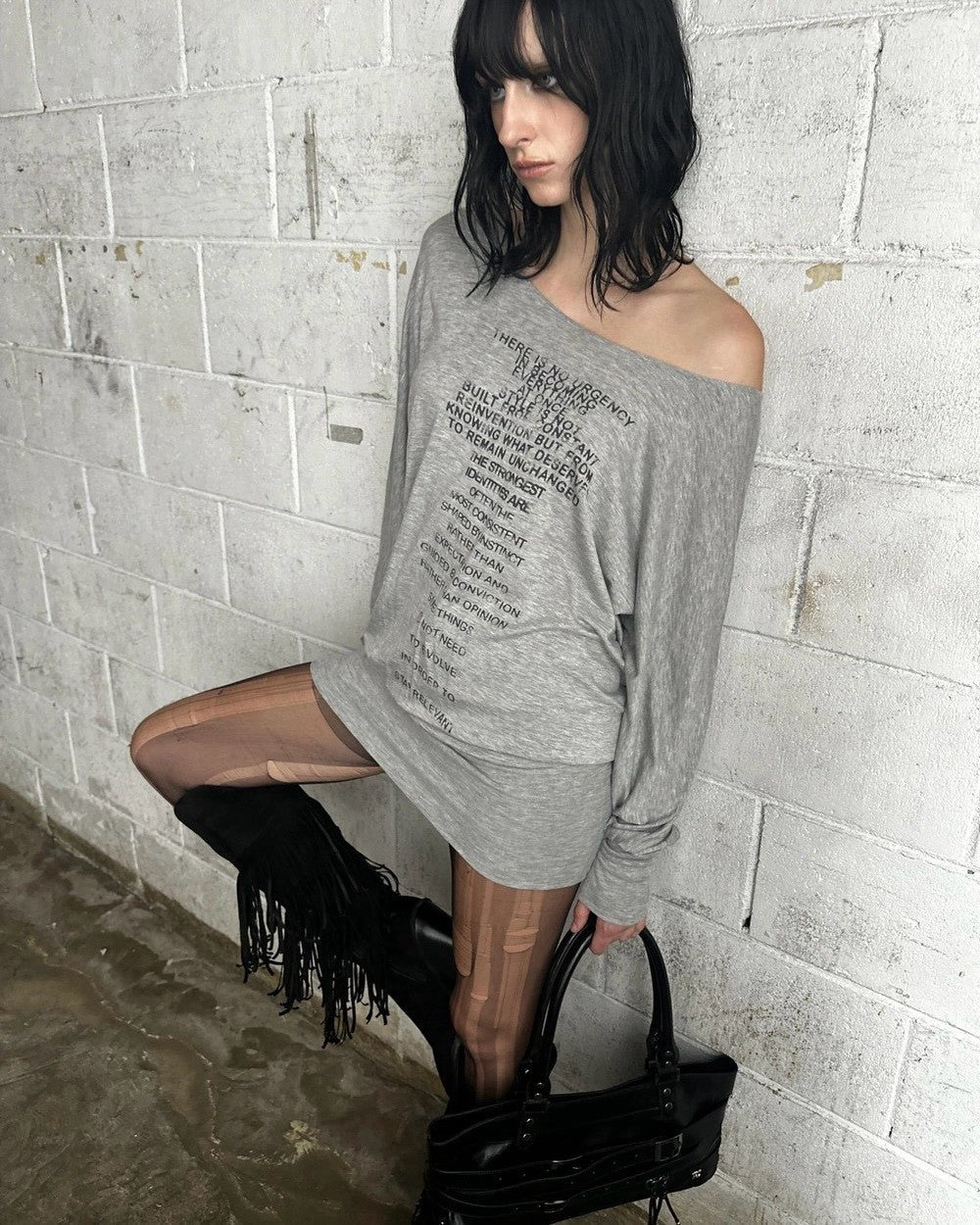 【ROCK CAKE】Relaxed One Shoulder Dress