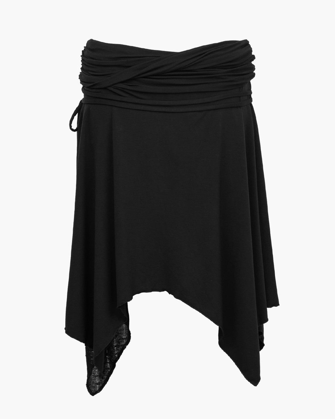 【ROUGHNECK】Knit Layer Drape Skirt