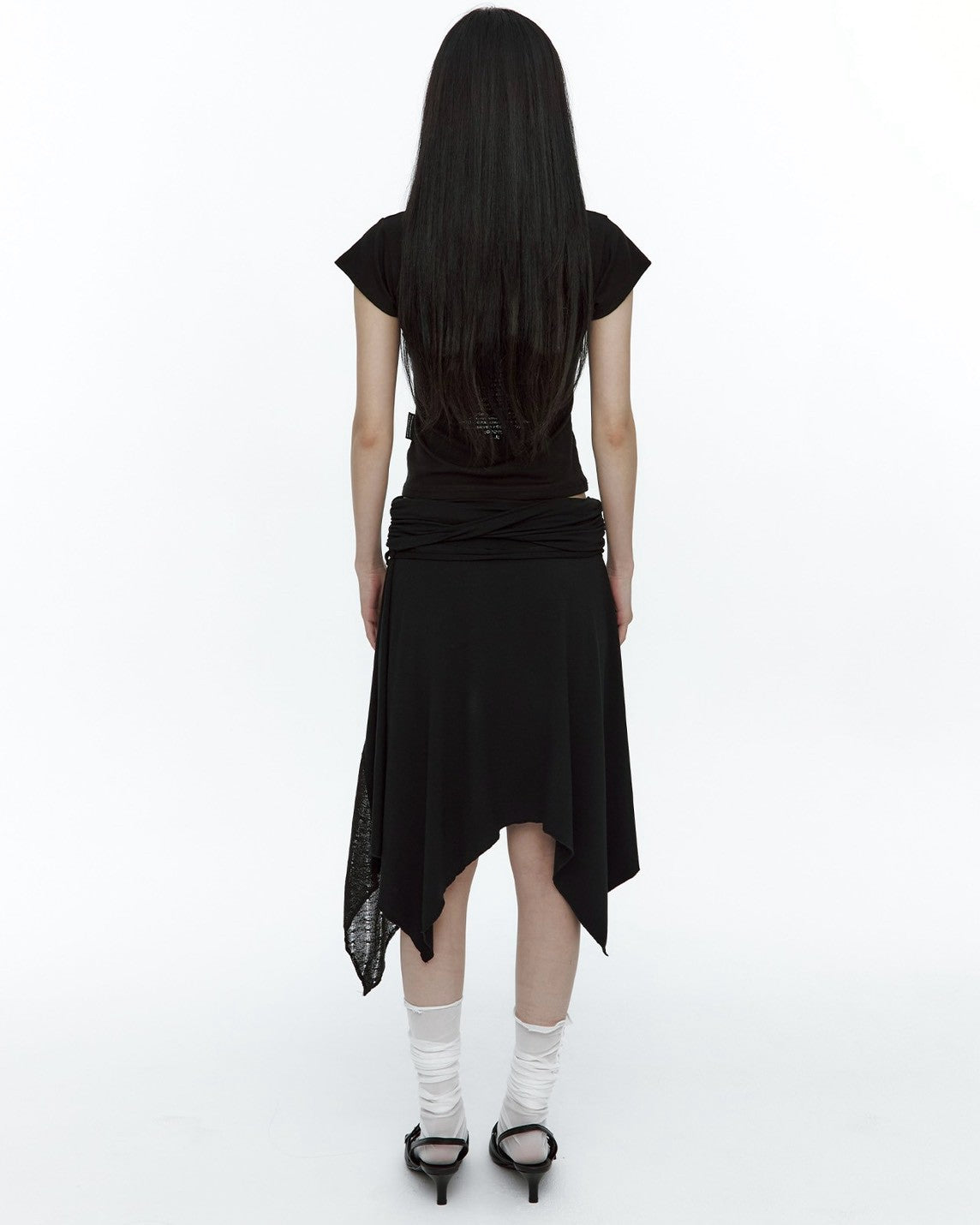 【ROUGHNECK】Knit Layer Drape Skirt