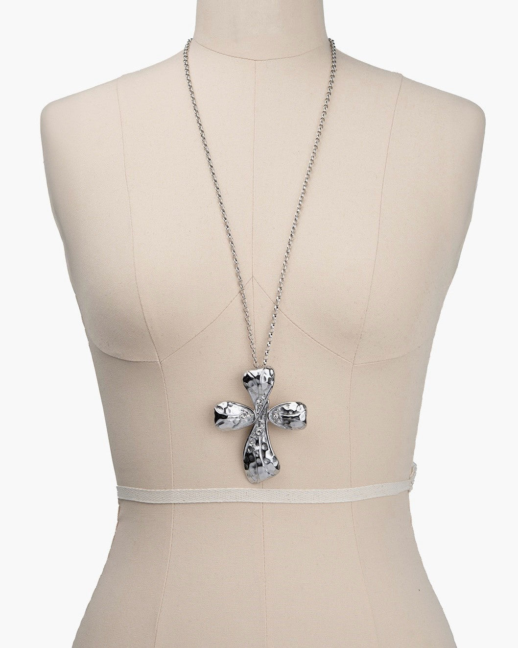 【ROUGHNECK】Clover Corss Necklace