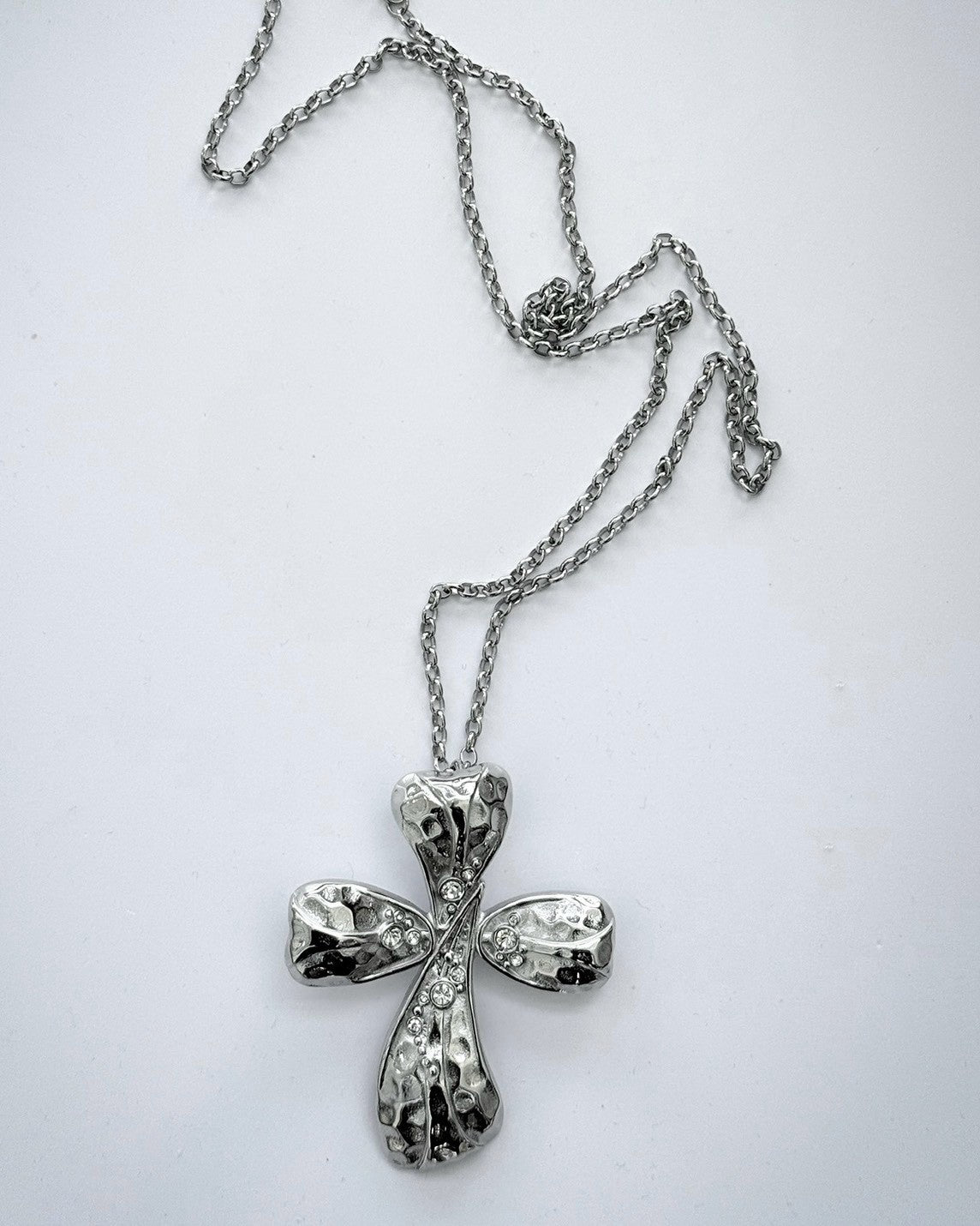 【ROUGHNECK】Clover Corss Necklace