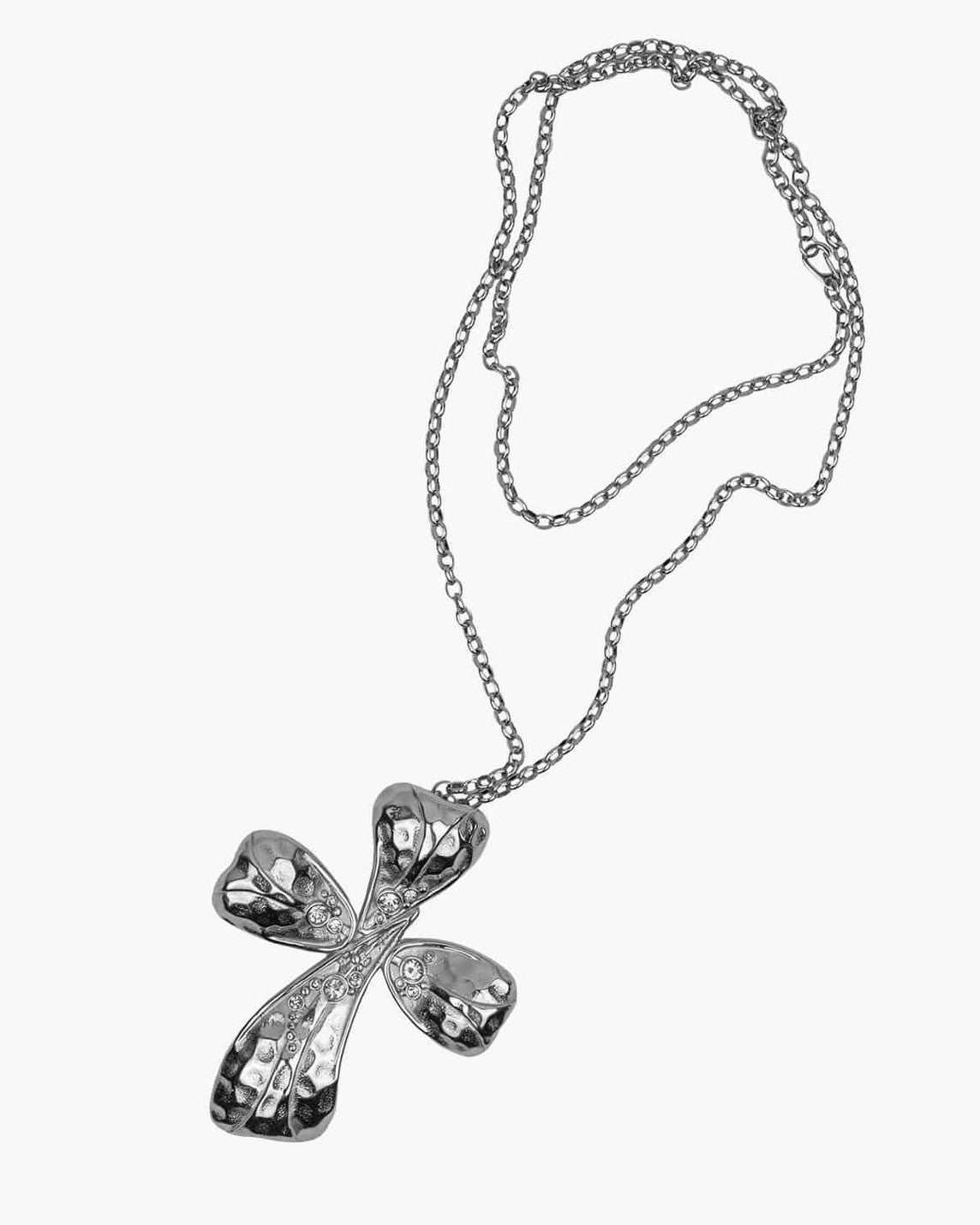 【ROUGHNECK】Clover Corss Necklace