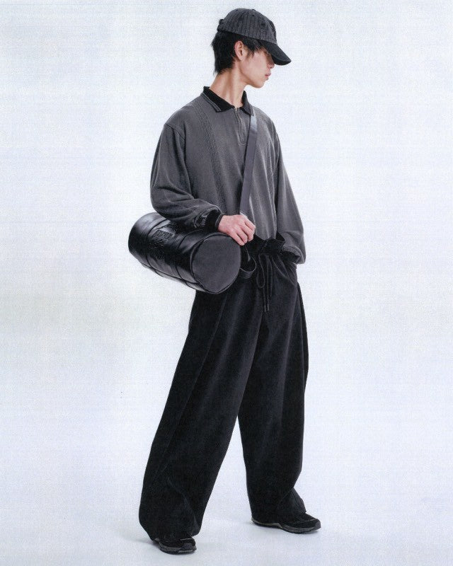 【AJOBYAJO】[RWK] Washed Cable Stitch Collar Zip-Up
