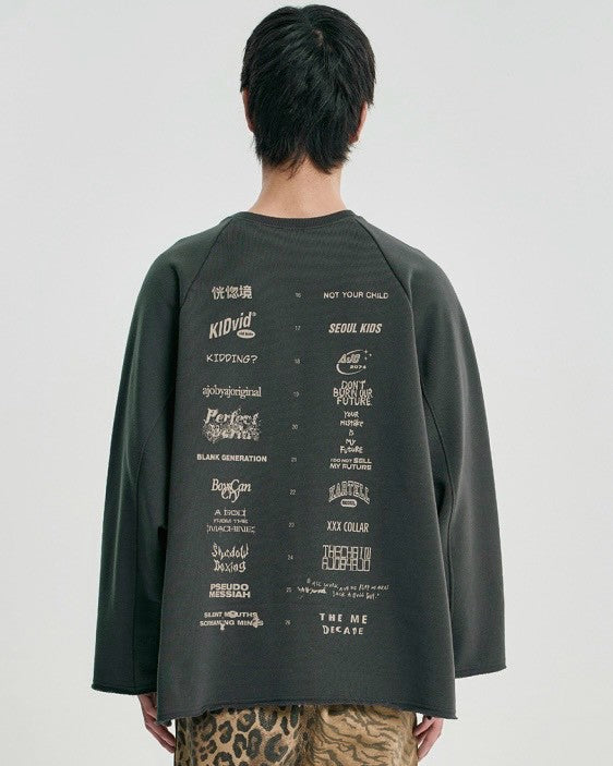 【AJOBYAJO】10th Anniversary Raglan Sweatshirt