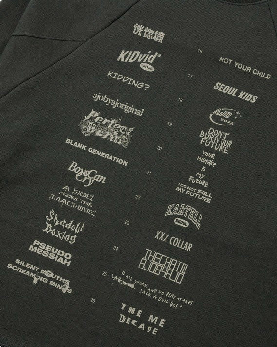 【AJOBYAJO】10th Anniversary Raglan Sweatshirt