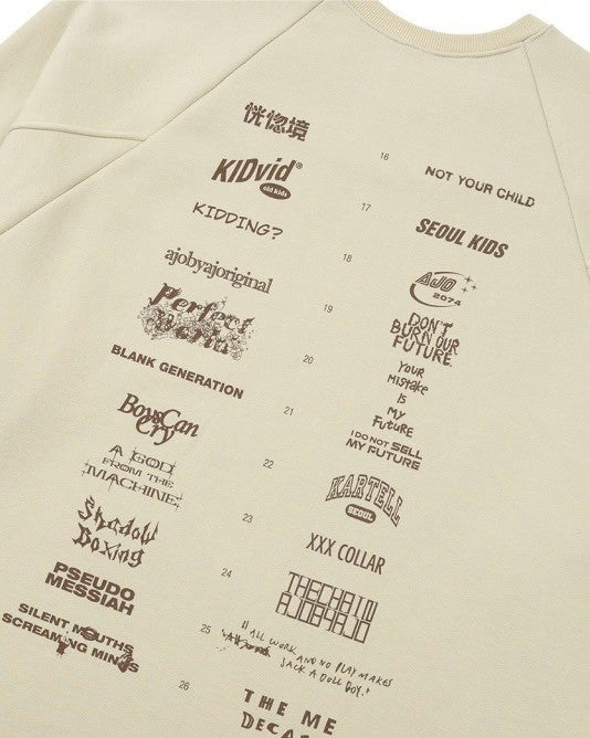 【AJOBYAJO】10th Anniversary Raglan Sweatshirt