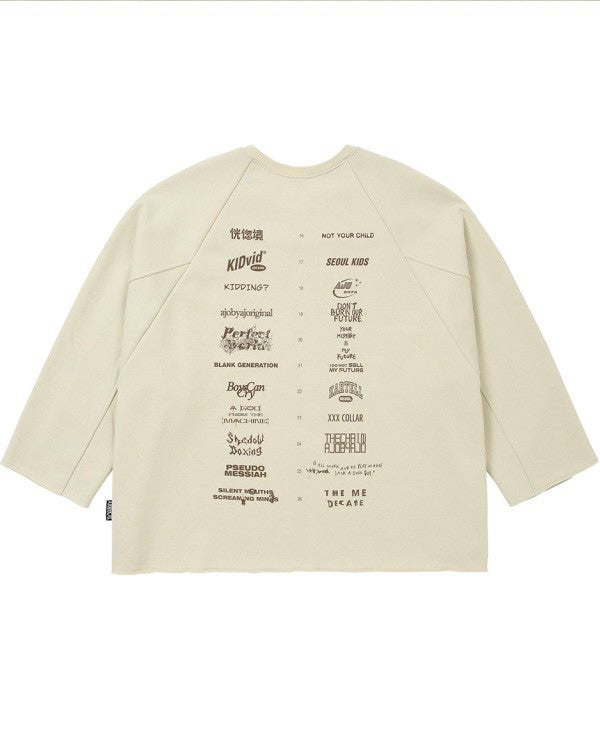【AJOBYAJO】10th Anniversary Raglan Sweatshirt