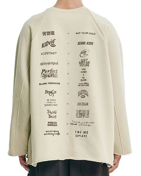 【AJOBYAJO】10th Anniversary Raglan Sweatshirt