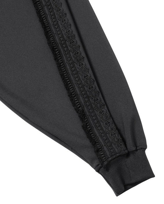 【AJOBYAJO】Multi Lace Trim Raglan Track Jacket