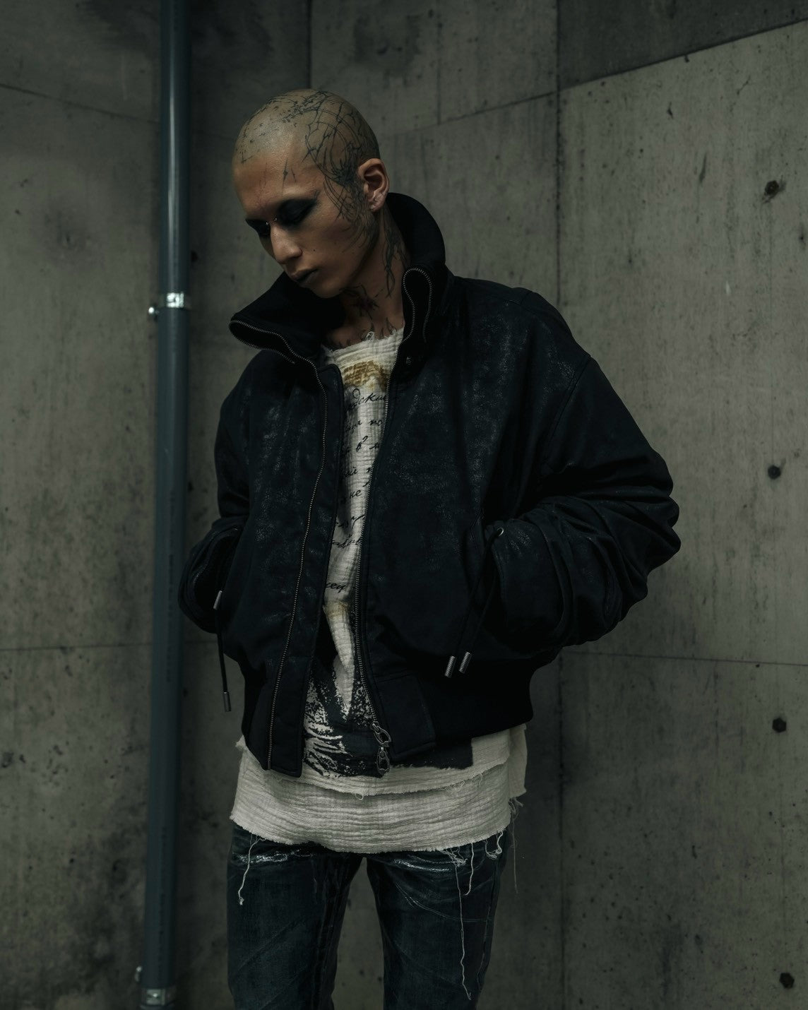 【DIG YOUR OWN GRAVE】SHIRRED FUR MA-1