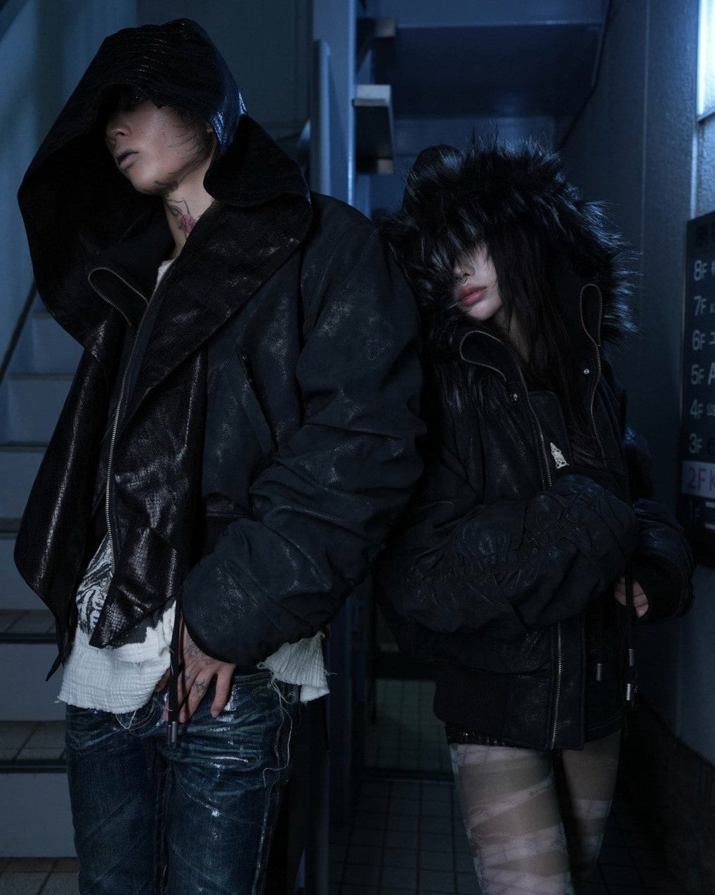 【DIG YOUR OWN GRAVE】SHIRRED FUR MA-1