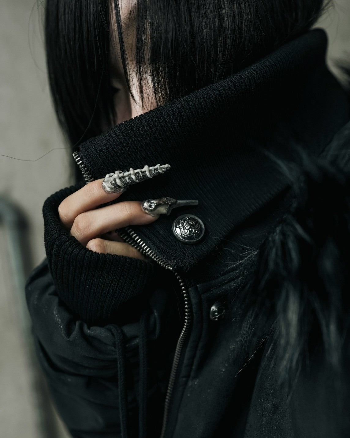 【DIG YOUR OWN GRAVE】SHIRRED FUR MA-1