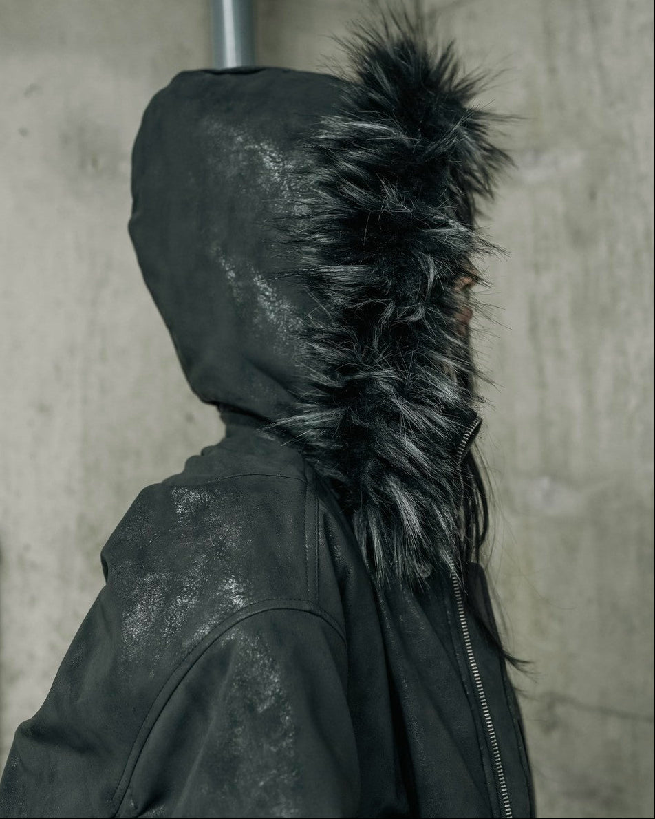 【DIG YOUR OWN GRAVE】SHIRRED FUR MA-1
