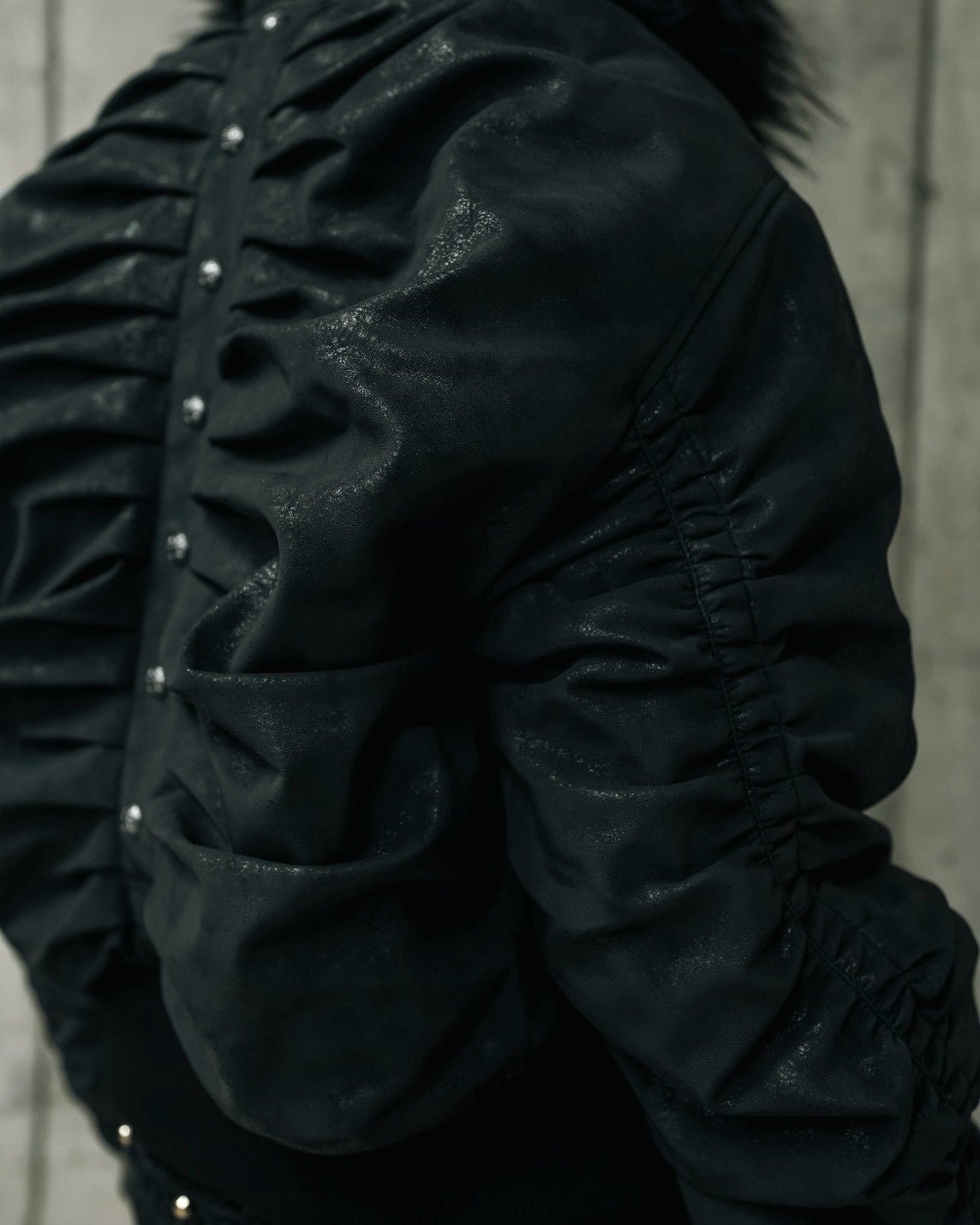 【DIG YOUR OWN GRAVE】SHIRRED FUR MA-1