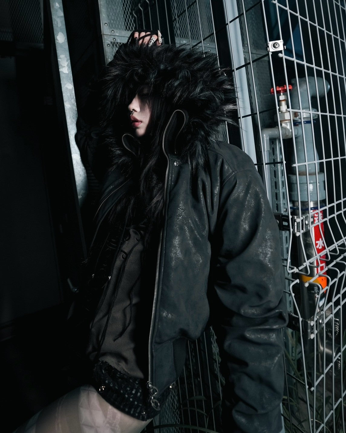 【DIG YOUR OWN GRAVE】SHIRRED FUR MA-1