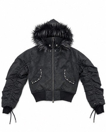 【DIG YOUR OWN GRAVE】SHIRRED FUR MA-1