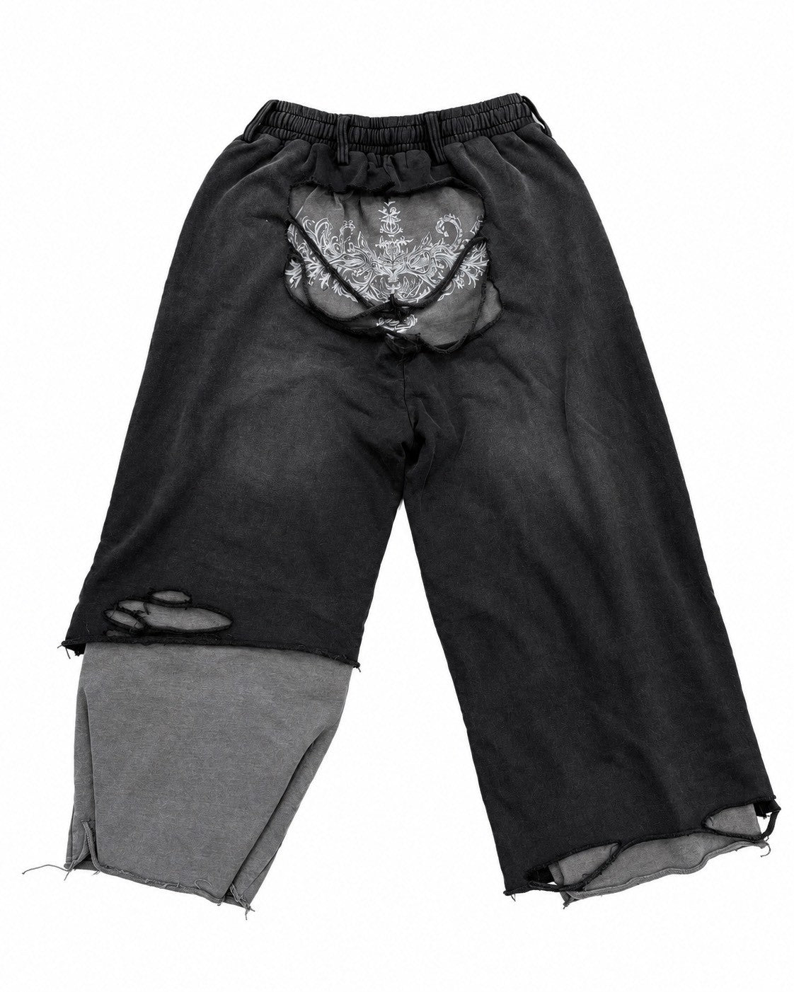 【DIG YOUR OWN GRAVE】TRIBAL CROSS LAYERED PANTS