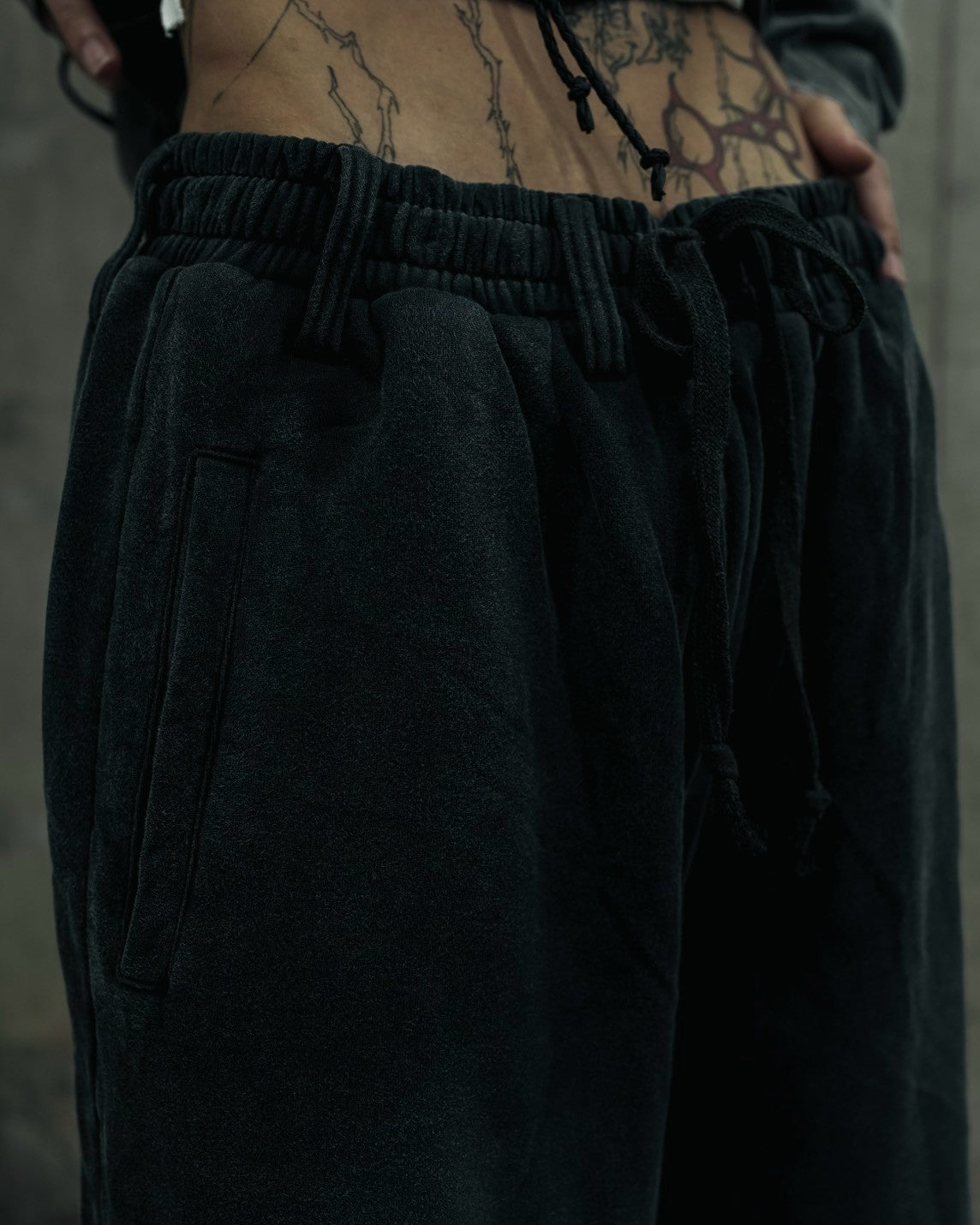 【DIG YOUR OWN GRAVE】TRIBAL CROSS LAYERED PANTS