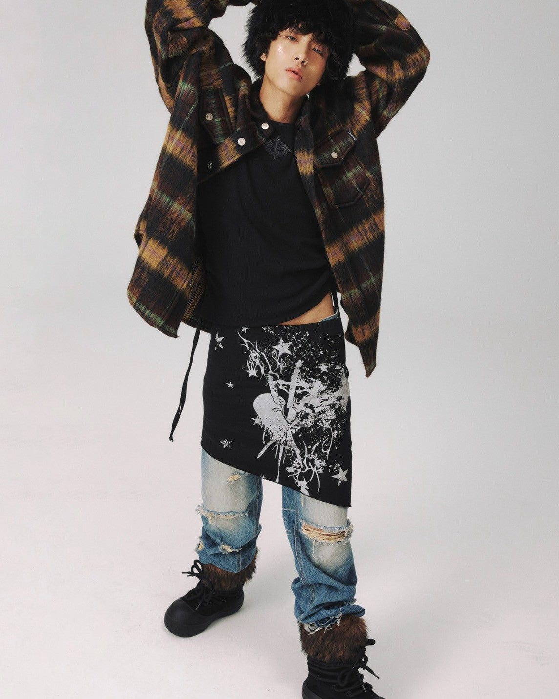 【LECYTO】Skadi Rope Fur Boots