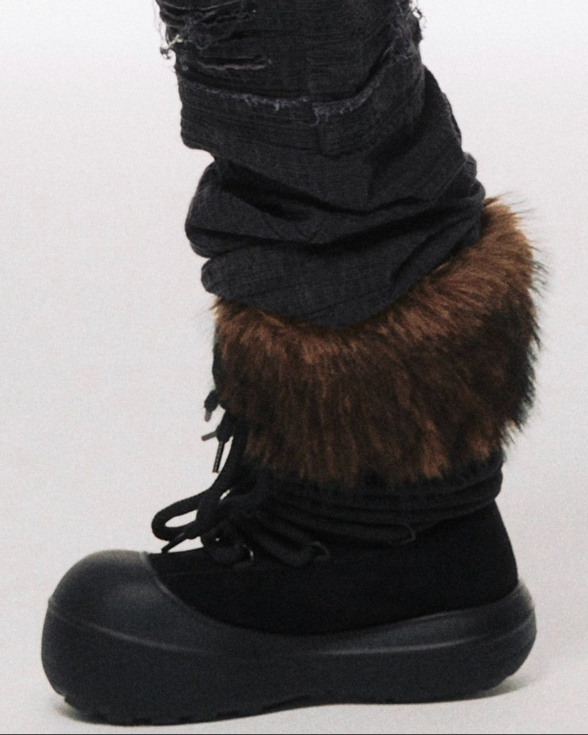 【LECYTO】Skadi Rope Fur Boots