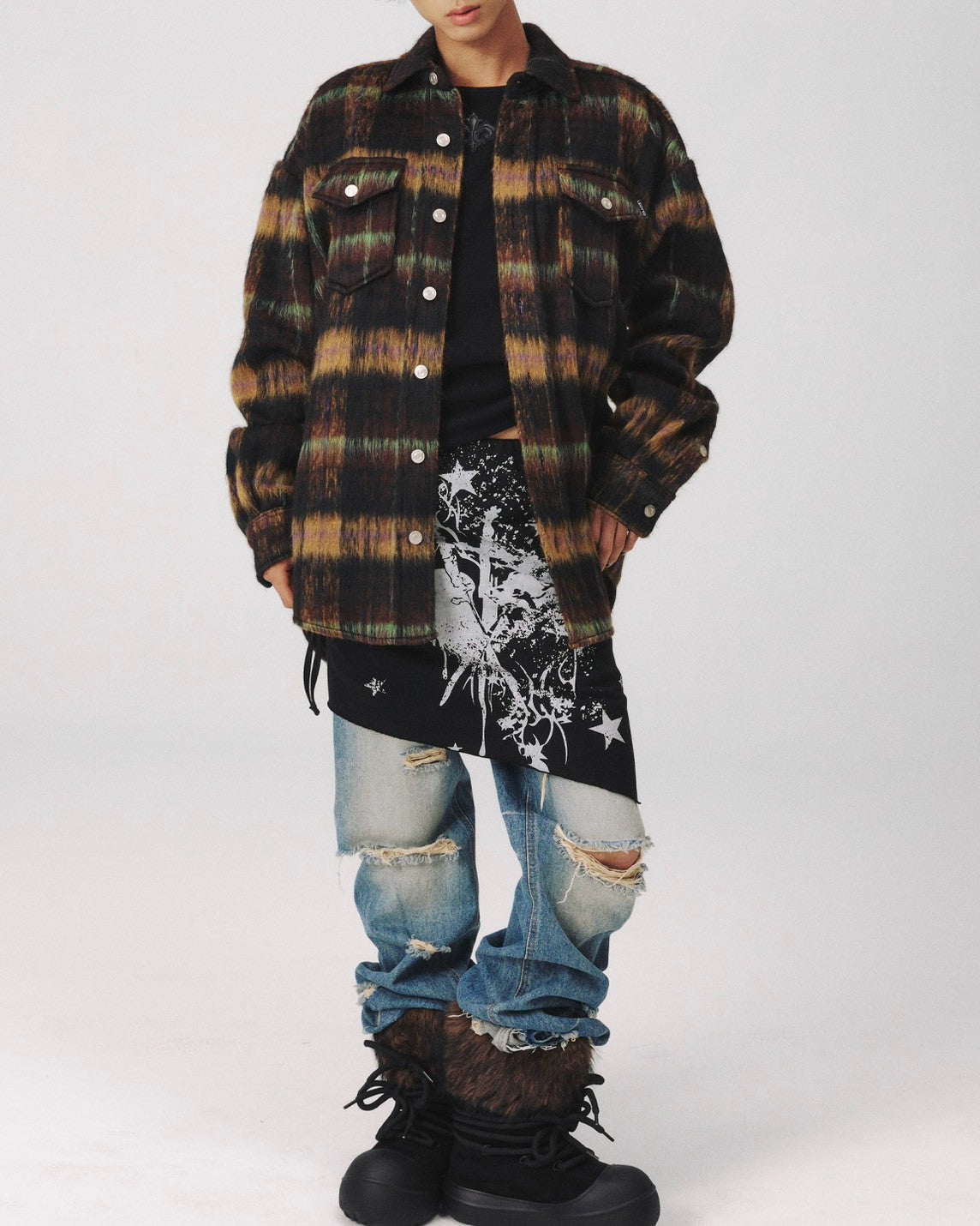 【LECYTO】Skadi Rope Fur Boots