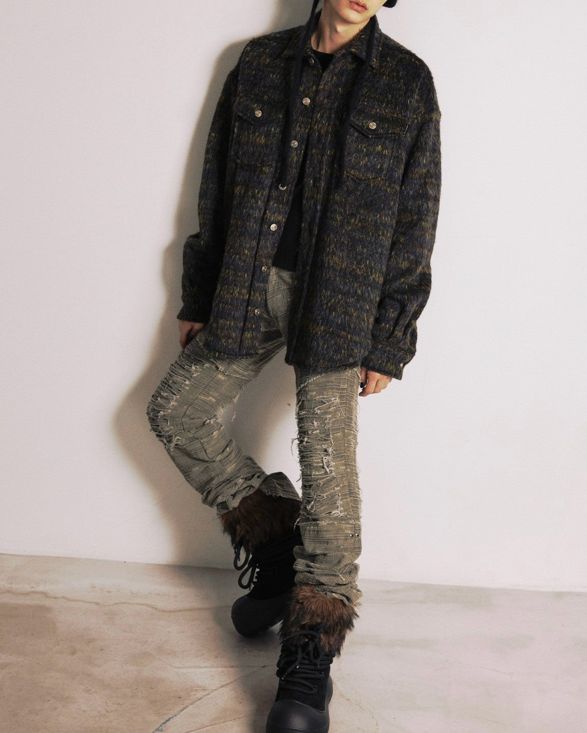 【LECYTO】Skadi Rope Fur Boots