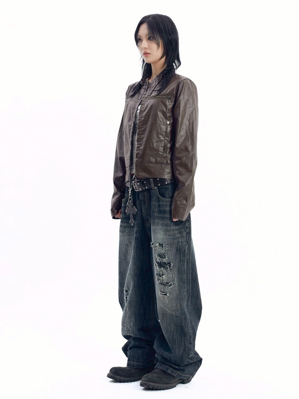 【AAKAM】Technical Coated Jacket