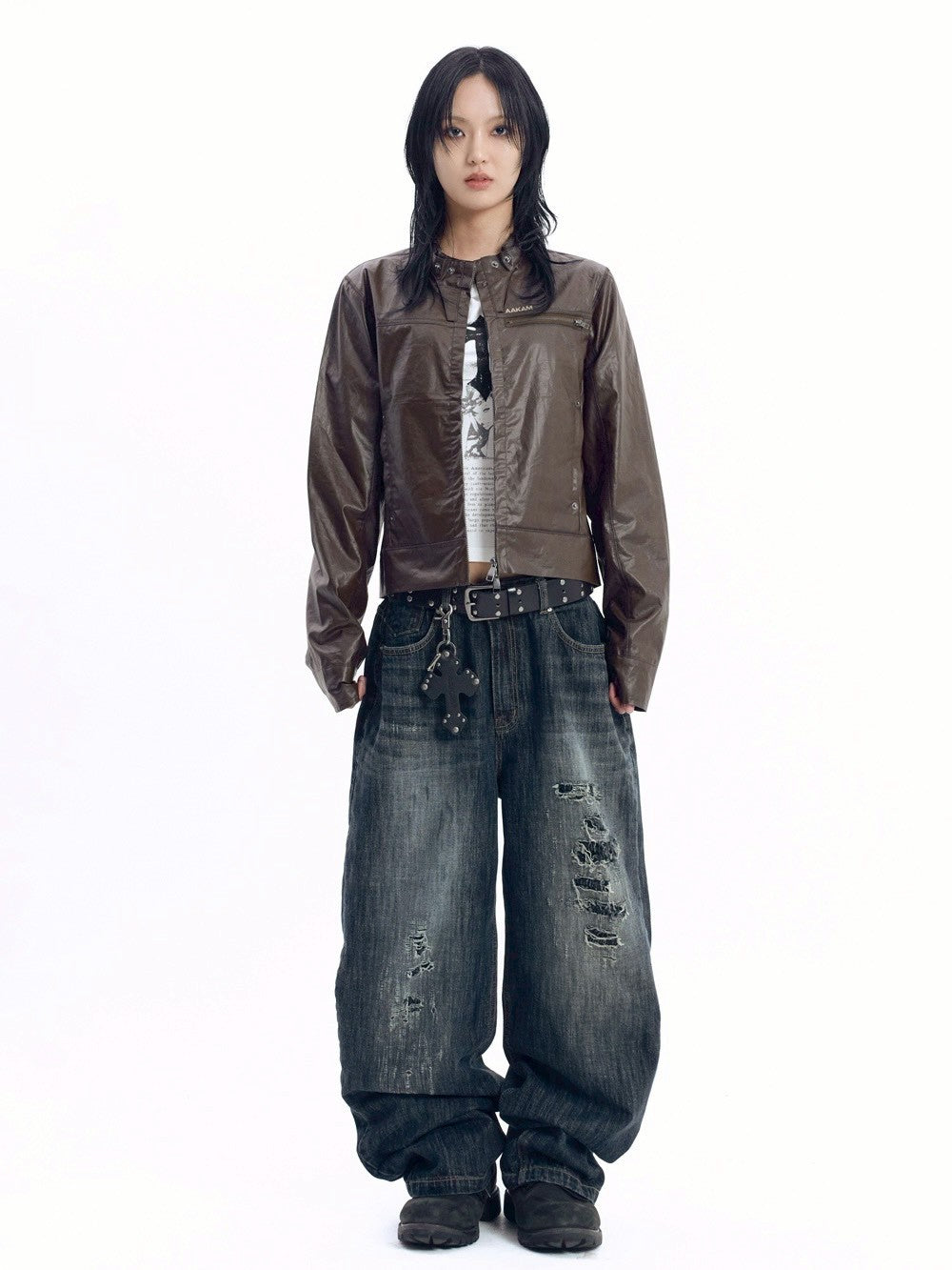 【AAKAM】Technical Coated Jacket