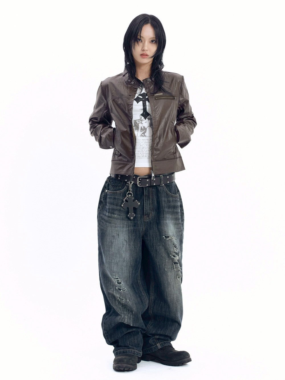 【AAKAM】Technical Coated Jacket