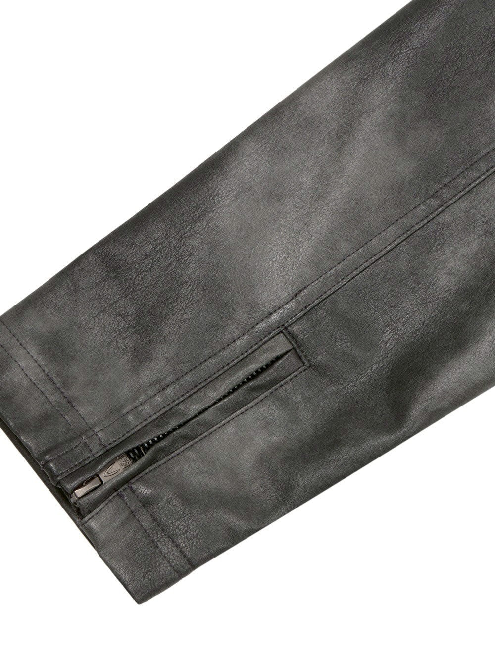 【AAKAM】Salt Washed Leather Jacket